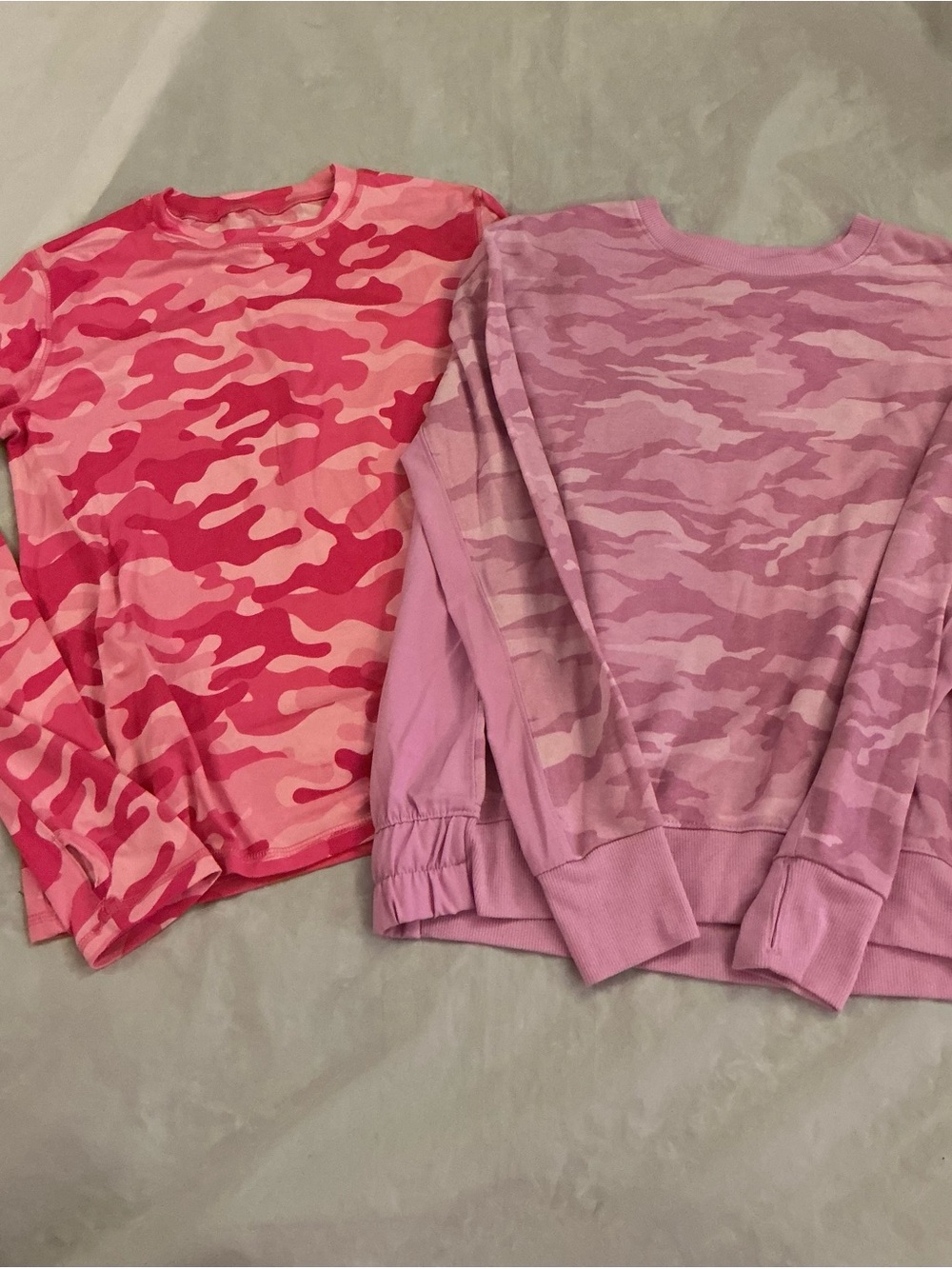 Athletic Works camo shirt set XL 14/16 pink lavender